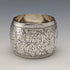 1897 British antique sterling silver napkin ring, 36g, Hilliard & Thomason